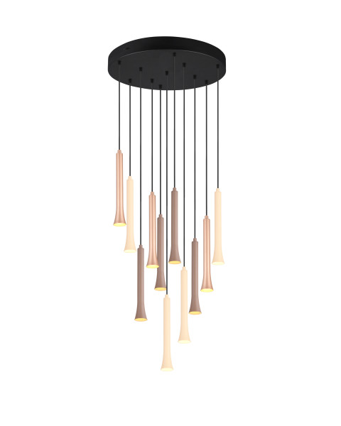 Pendelleuchte FIATO in schwarz aus Metall