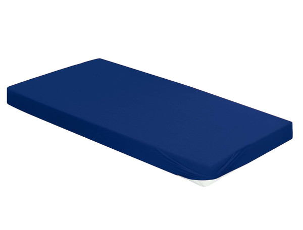 Spannbettlaken ROYAL Jersey in navy aus Mischgewebe