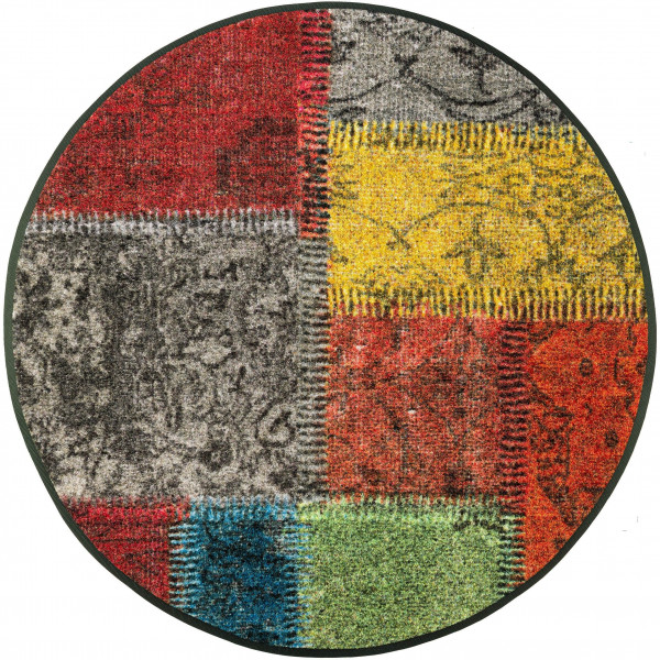 Fußmatte VINTAGE Patches in mehrfarbig
