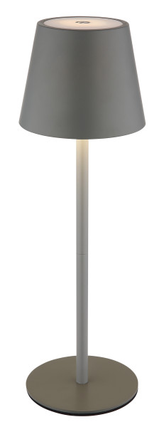 Tischleuchte TILA LED grau in grau aus Materialmix