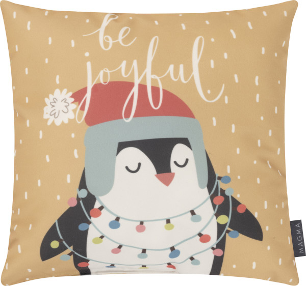 Kissen PINGUIN in mehrfarbig aus Polyester