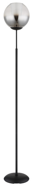 Stehleuchte BARRY in schwarz aus Metall