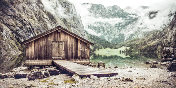Keilrahmenbild in mehrfarbig aus Holz