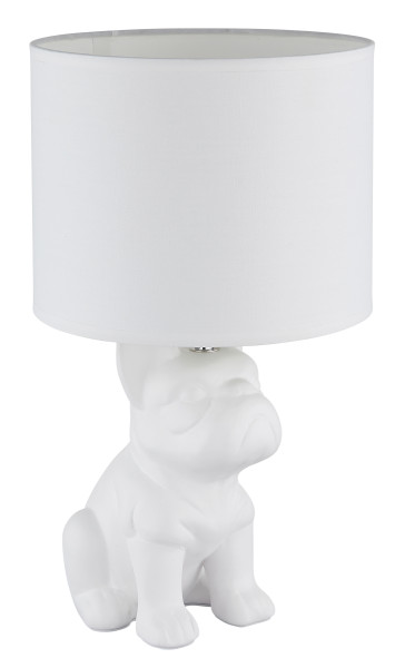 Tischleuchte DOGO in weiß aus Keramik