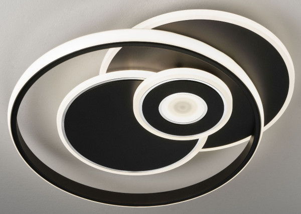 Deckenleuchte JUKA in schwarz aus Acryl