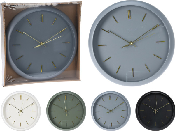 Wanduhr GIRO in mehrfarbig aus Polypropylen