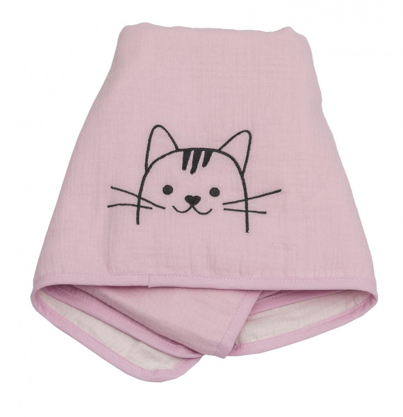 Musselin Kuscheldecke KATZE