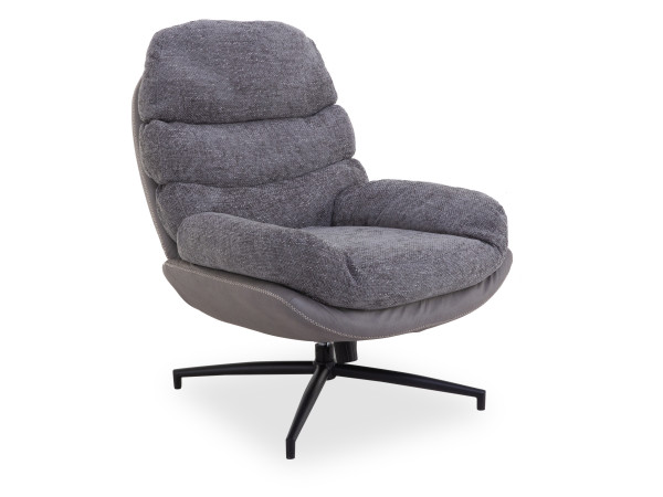 Sessel DROP ONAN in grau aus Stoff