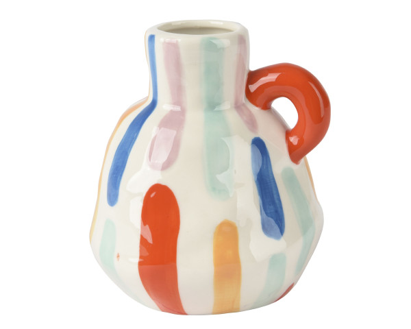 Vase TOLEDO in mehrfarbig aus Dolomit