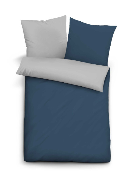 Bettwäsche Mikrofaser in marine aus Polyester