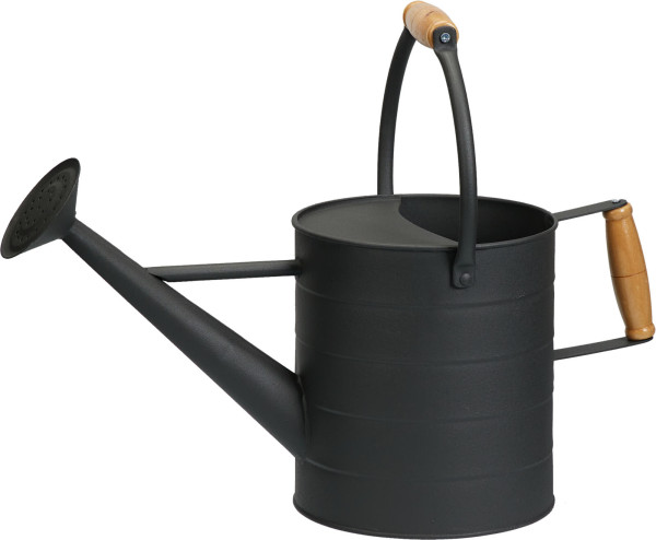 Gießkanne in schwarz aus Eisen