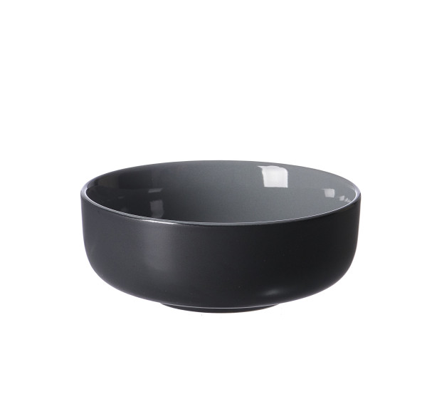 Müslischale JASPER in schwarz aus Steinzeug