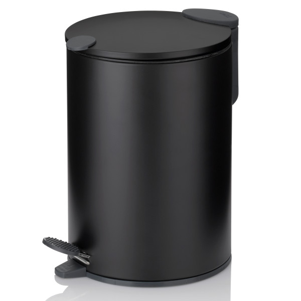 Kosmetikeimer MATS schwarz in schwarz aus Metall
