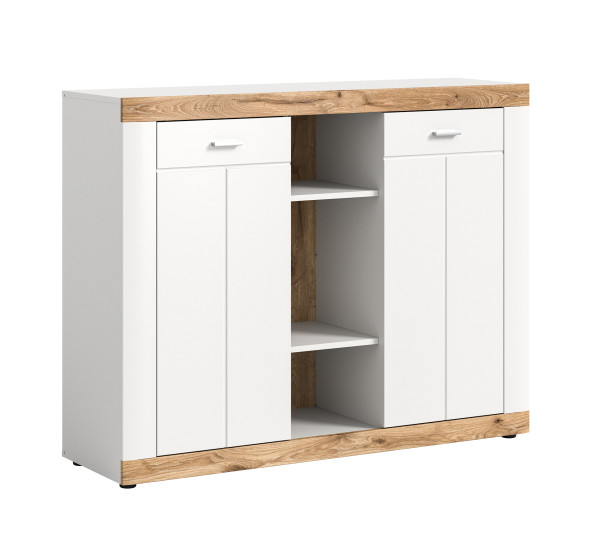 Kommode LAREDO in weiß aus MDF furniert