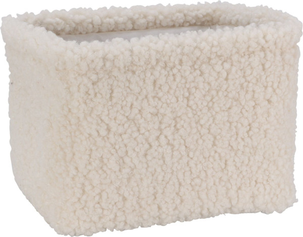 Korb TEDDY groß in weiß aus Kunststoff