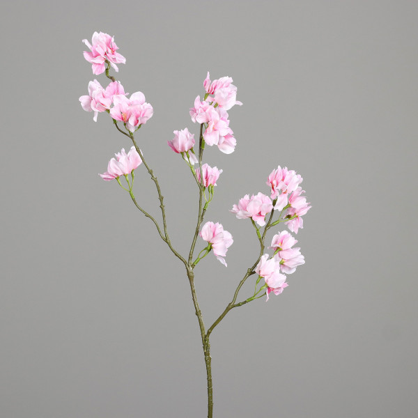 Kunstblume Kirschblütenzweig in rosa aus Kunststoff