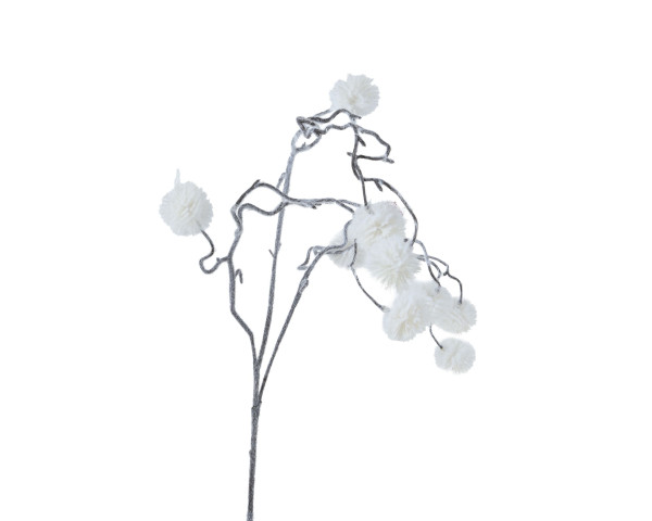 Kunstpflanze in weiß aus Kunststoff