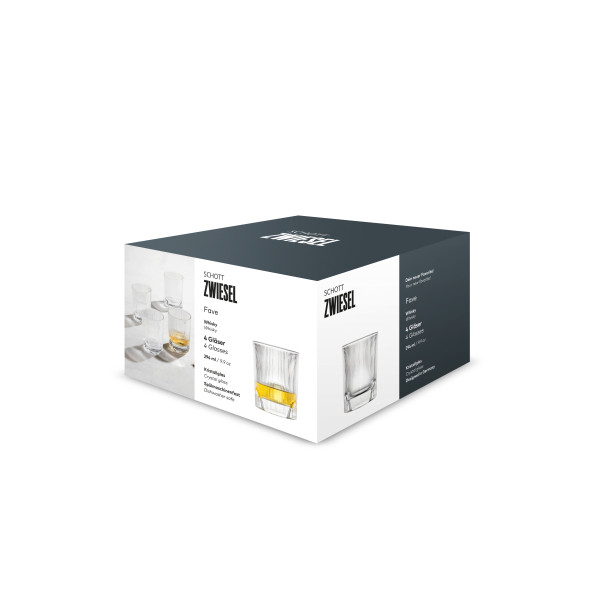 Whiskyglas-Set FAVE in klar aus Glas