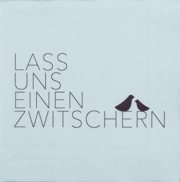 Servietten LASS UNS EINEN in mehrfarbig aus Papier