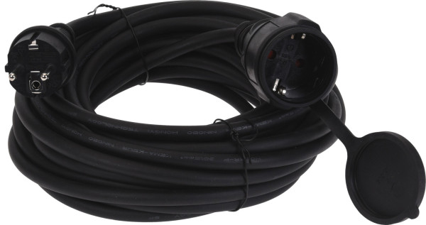 Verlängerungskabel BASIC in schwarz aus Polyvinyl