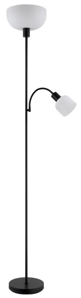 Stehleuchte HINTON in schwarz aus Metall