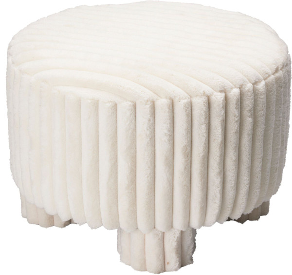 Hocker FLAUSCH in weiß aus Polyester