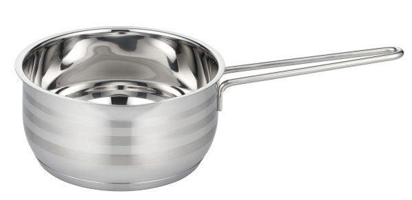 Stielkasserolle ELO BRILLANT in silberfarben aus Edelstahl