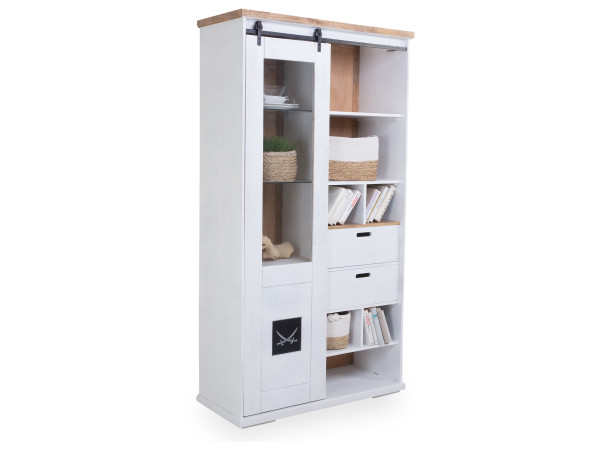 Vitrine SANSIBAR HALMSTAD in mehrfarbig aus Mango