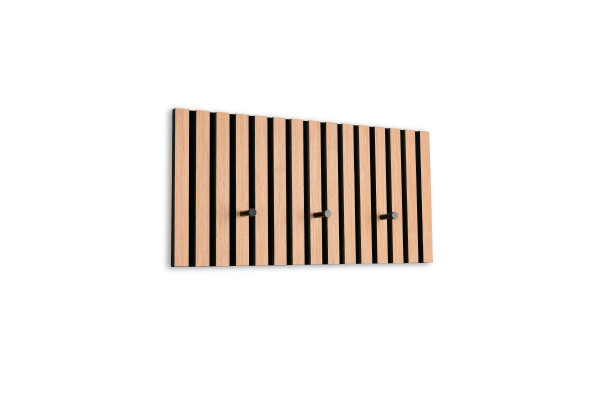 Wandgarderobe DROP GABINE in schwarz aus Dekor