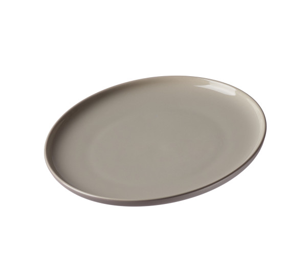 Dessertteller JASPER in taupe aus Steinzeug