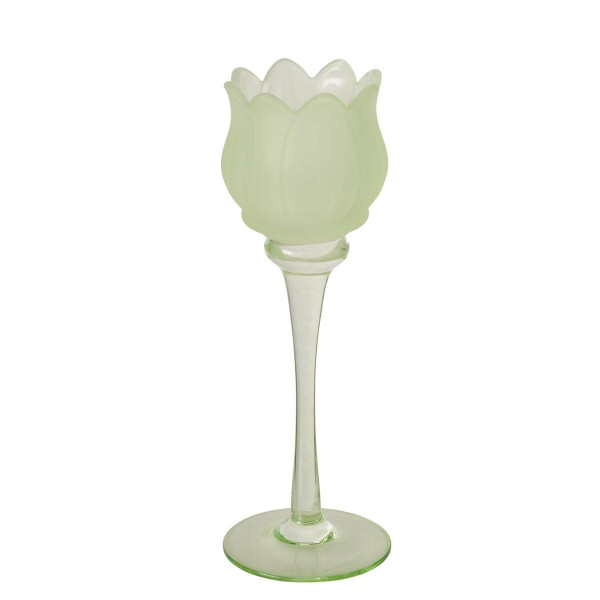 Teelichthalter TULLY in grün aus Glas