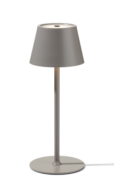 Tischleuchte LED AKKU in sand aus Metall
