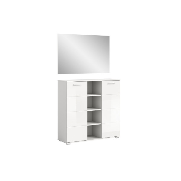 Garderobe PREGO in weiß aus Holz
