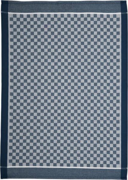 Geschirrtuch SUPERIOR KARO in marine aus Baumwolle
