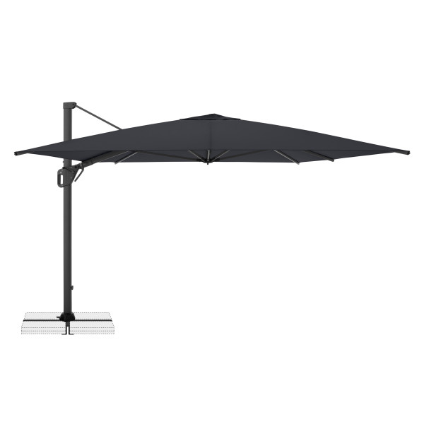 Ampelschirm doppler LIFE in  anthrazit aus Materialmix