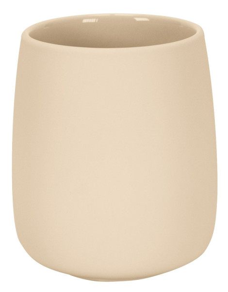 Zahnputzbecher ECLIPSE in beige aus Keramik