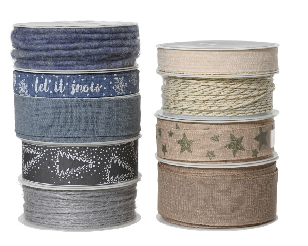 Geschenkband in mehrfarbig aus Polyester