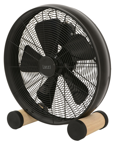 Bodenventilator FLOOR FAN in schwarz aus Materialmix