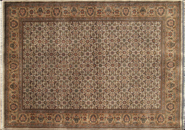 Teppich Alwar Herati 120x180 in sand aus Schurwolle