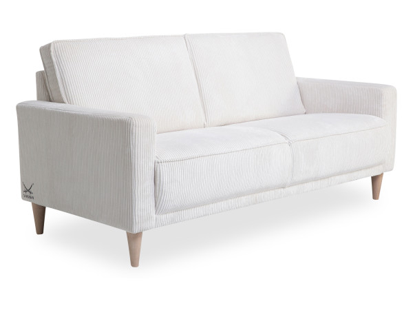 Sofa SANSIBAR 2,5 Sitzer SALTUM in creme aus Stoff