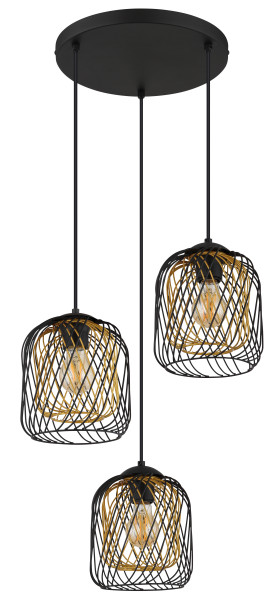 Hängeleuchte DICHTI in schwarz aus Metall