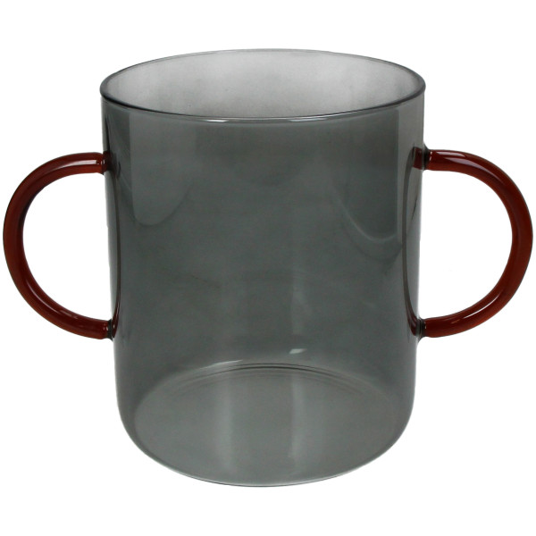 Vase GREY in grau aus Glas