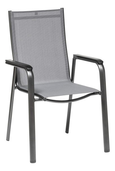 Gartenstuhl Cirrus in anthrazit aus Aluminium