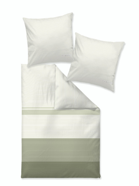 Bettwäsche BUGATTI Satin in grün aus Baumwolle
