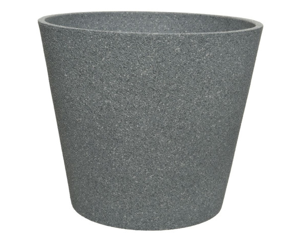 Übertopf ZACH in grau aus Kunststoff
