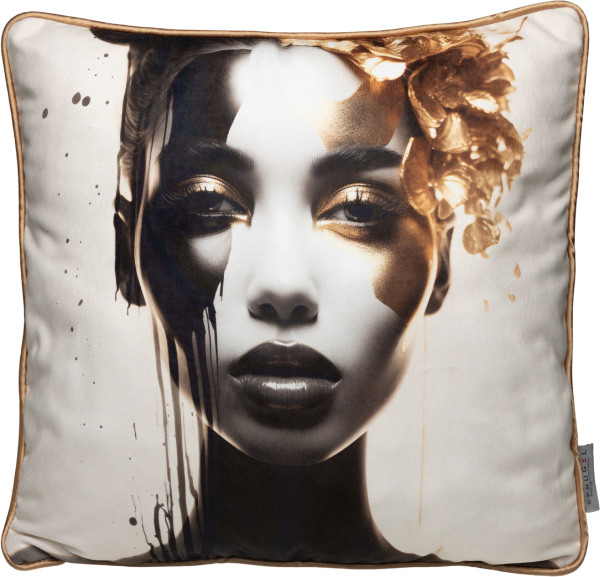 Kissenhülle GOLDEN LADY in goldfarben aus Polyester