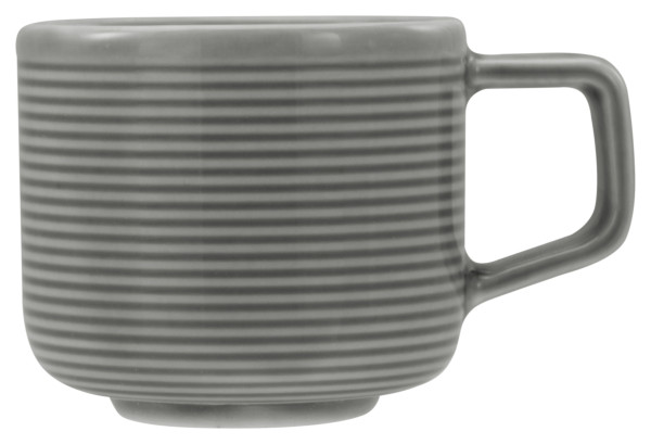 Espressoobertasse SESSION in grau aus Porzellan