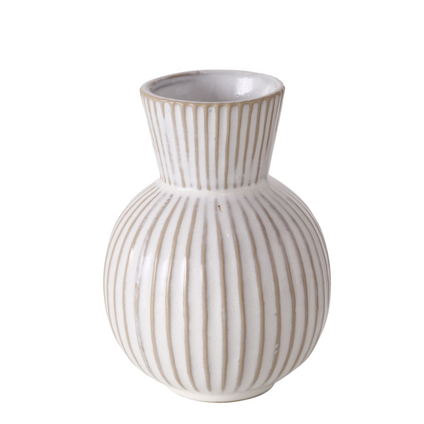 Vase DEBORAH in weiß aus Keramik