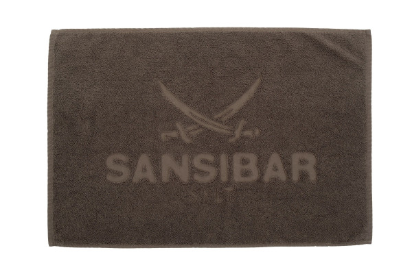 Badvorleger SANSIBAR in taupe aus Baumwolle