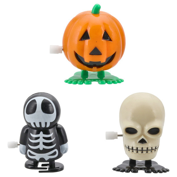 Aufziehfigur HALLOWEEN in mehrfarbig aus Kunststoff